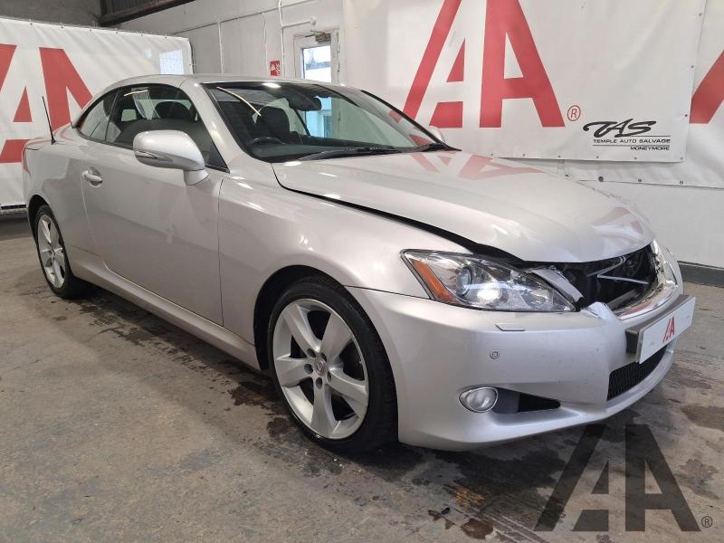 2011 LEXUS IS 250C SE-L 2499cc PETROL AUTOMATIC 6 Speed 2 DOOR CONVERTIBLE