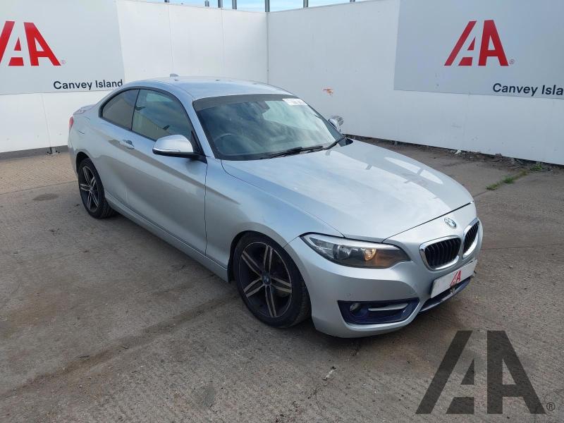 2015 BMW 2 SERIES 218D SPORT 1995cc TURBO DIESEL AUTOMATIC 2 DOOR COUPE