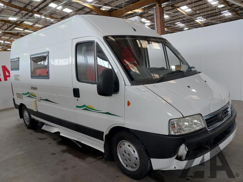 2005 FIAT DUCATO 15 LWB JTD GRAN V 2800cc TURBO DIESEL MANUAL MOTORHOME