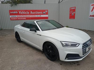 Image of 2017 AUDI A5 TDI QUATTRO S LINE 1968cc TURBO DIESEL SEMI AUTO 2 DOOR CONVERTIBLE