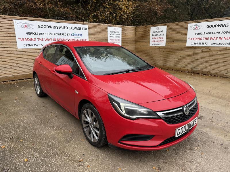 2017 VAUXHALL ASTRA TECH LINE 1399cc PETROL MANUAL 5 DOOR HATCHBACK