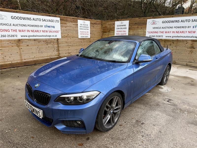 2018 68 BMW 2 SERIES 218D M SPORT 1995cc TURBO DIESEL AUTOMATIC 2 DOOR CONVERTIBLE