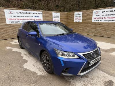 Image of 2015 LEXUS CT 200H F SPORT 1798cc PETROL/ELECTRIC CVT 5 DOOR HATCHBACK