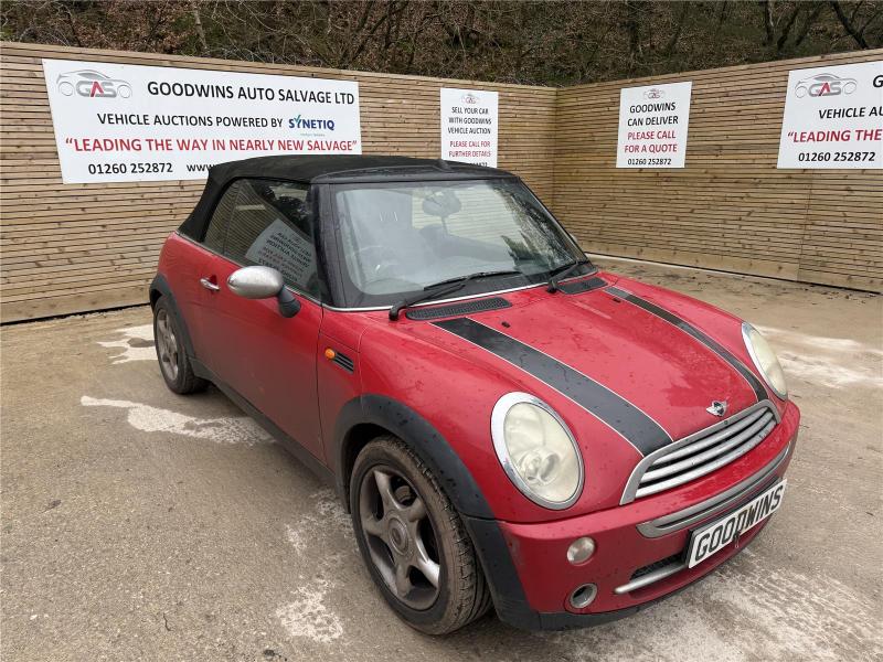 2006 MINI CONVERTIBLE COOPER 1598cc PETROL MANUAL 2 DOOR CONVERTIBLE
