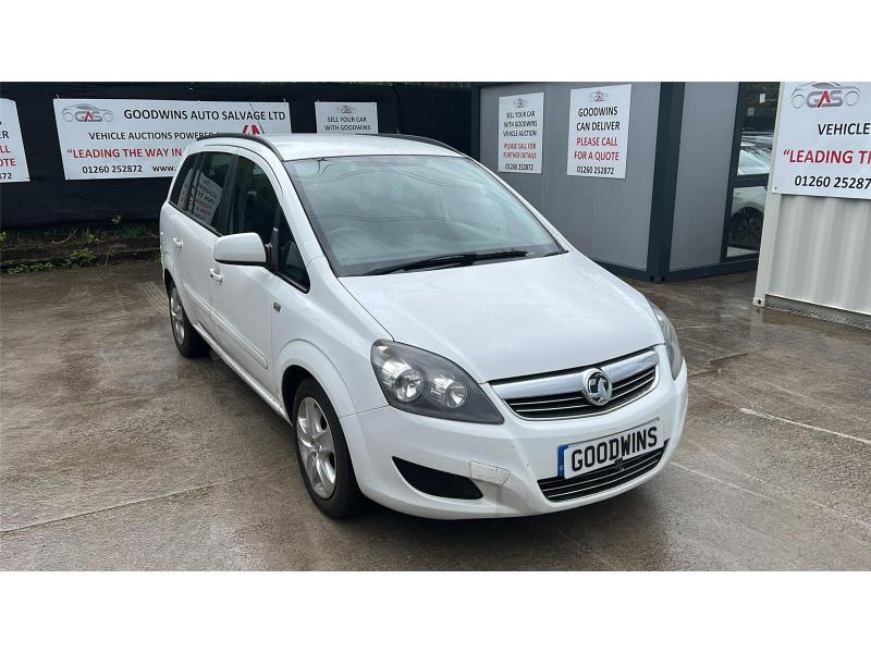 2014 VAUXHALL ZAFIRA EXCLUSIV CDTI ECOFLEX 1686cc TURBO DIESEL MANUAL 5 DOOR MPV