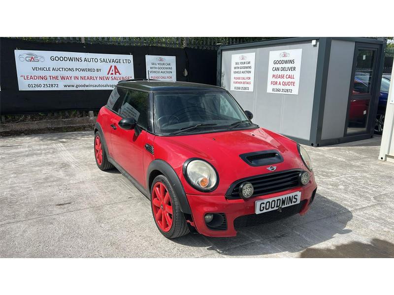 2008 MINI HATCH COOPER 1598cc PETROL MANUAL 3 DOOR HATCHBACK