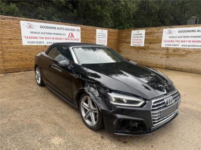 Image of 2018 AUDI A5 TFSI S LINE 1984cc TURBO PETROL SEMI AUTO 2 DOOR CONVERTIBLE