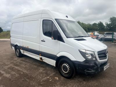 Image of 2014 Mercedes Sprinter 313 Cdi Mwb 2143cc Turbo Diesel Automatic 6 Speed 6 Panel Van