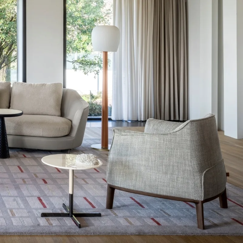 Poltrona frau archibald armchair wood base