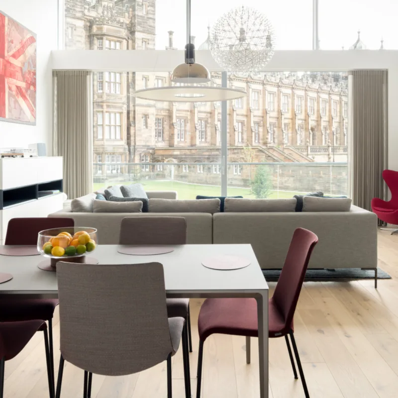The crescent at donaldsons apartment interior design tangram edinburgh
