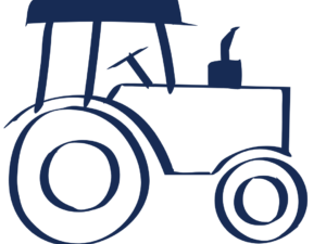 blue tractor icon