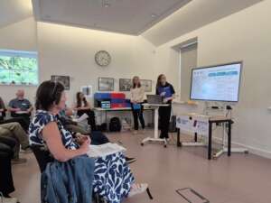 Picture of presentation at Who's Who event