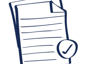 an icon of a document with text lines