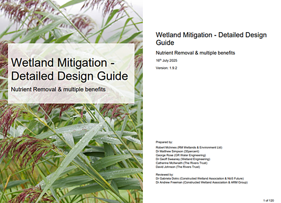 Front cover of a wetland guide PDF