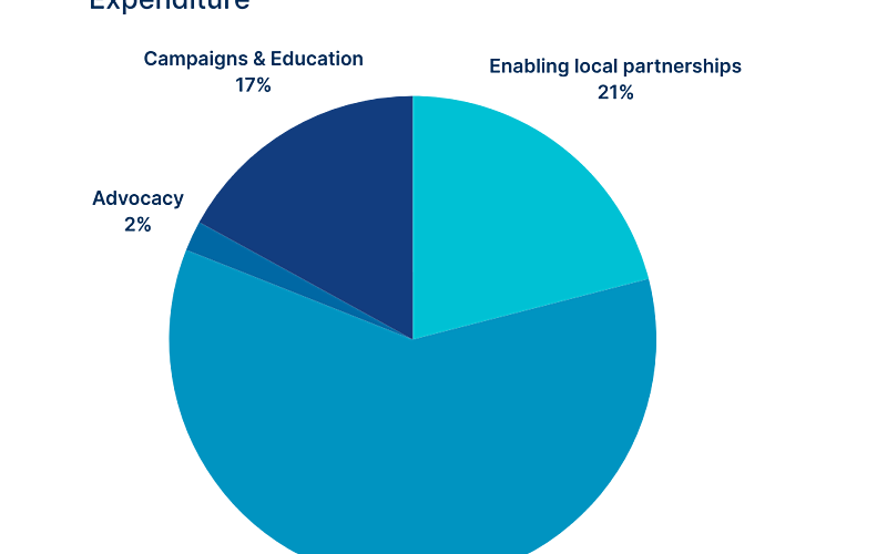 Expenditure pie chart 2024-25