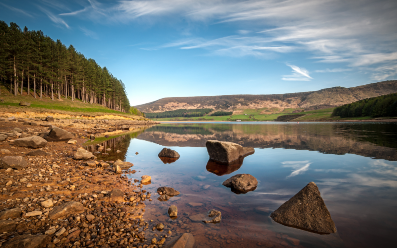 River landscape in North West England