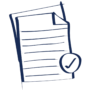 an icon of a document with text lines