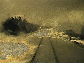 image of train tracks