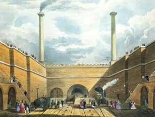 S.G. Hughes / Thomas Talbot Bury, Entrance of the Railway at Edge Hill, 1833