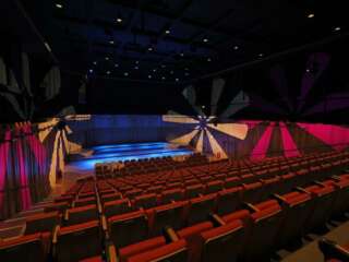 Auditorium with lighting