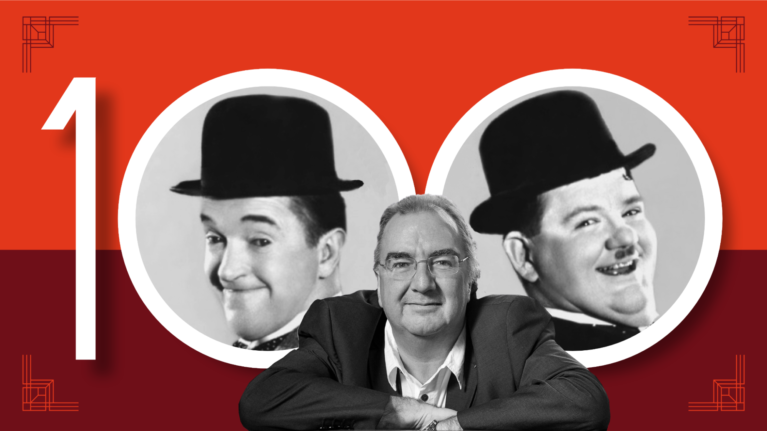 Image of Laurel and Hardy, and Neil Brand