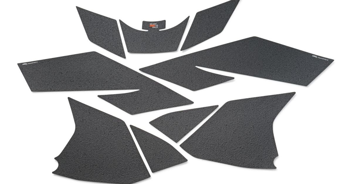 Protection Réservoir Adhésive Rhino Pour KTM – 11,5 X 20,5 Cm, Orange, Anti-rayures Et Anti-glisse, Thermoformable