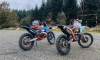 Tom and Dom's bikes in Grizedale Forest
