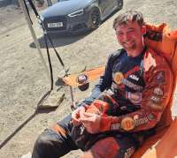 Burts Crayston at the end of Wild Willys Extreme Enduro, Tong, August 2025
