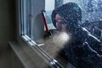 Garage motorbike burglar