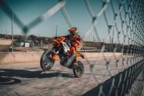 KTM 390 SMC R Track Wheelie