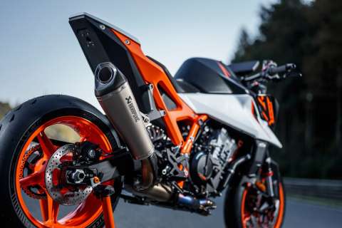 MY26 KTM 990 Duke R Detail Rear Exhaust