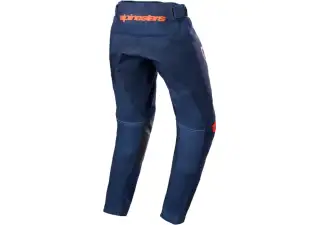 ALPINESTARS KIDS RACER NARIN NIGHT NAVY HOT ORANGE PANTS REAR