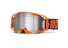 100 A Rmatic Goggles Neon Orange Mirror Silver Flash Lens
