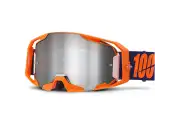 100 A Rmatic Goggles Neon Orange Mirror Silver Flash Lens