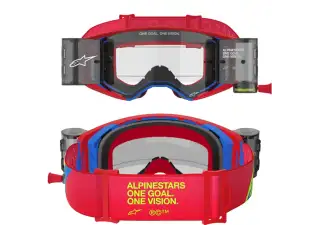 Goggles Supertech Corp Roll Off Red Blue Clear 3