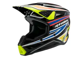 Helmet Youth SM3 Wurx Black Yell Blue Red 1