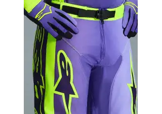 Pants Racer Portl Purp Yell Fl 3