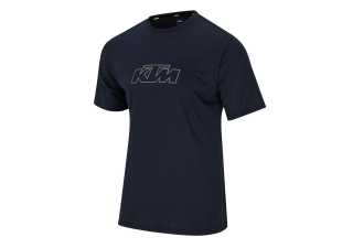 Convert 1200 Wx1200 H PHO PW PERS VS 729859 3 PW26001310 X ESSENTIAL TEE DARK BLUE FRONT LIFESTYLE SALL AWSG V1