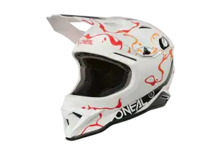 2026 O Neal 1 SRS Helmet SPLASHV 26 white orange 45front left 700x
