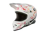 2026 O Neal 1 SRS Helmet SPLASHV 26 white orange 45front left 700x