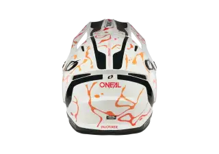 2026 O Neal 1 SRS Helmet SPLASHV 26 white orange back 700x