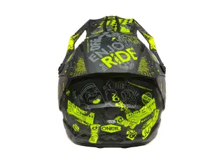 Helmet 1 SRS RC Vibrant Blk Nn Yellow KIDS 2