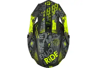 Helmet 1 SRS RC Vibrant Blk Nn Yellow KIDS 3