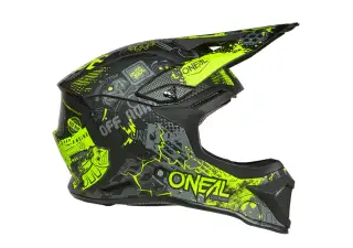 Helmet 1 SRS RC Vibrant Blk Nn Yellow KIDS 4