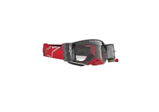 5100227 3246 SUPERTECH ROLL OFF GOGGLE RED SILVER CLEAR R2