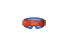 5140227 4013 VISION YOUTH VESTA GOGGLE ORANGE WHITE MIRROR SILVER R4