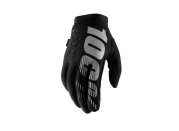 100% Brisker Gloves  Black/Grey