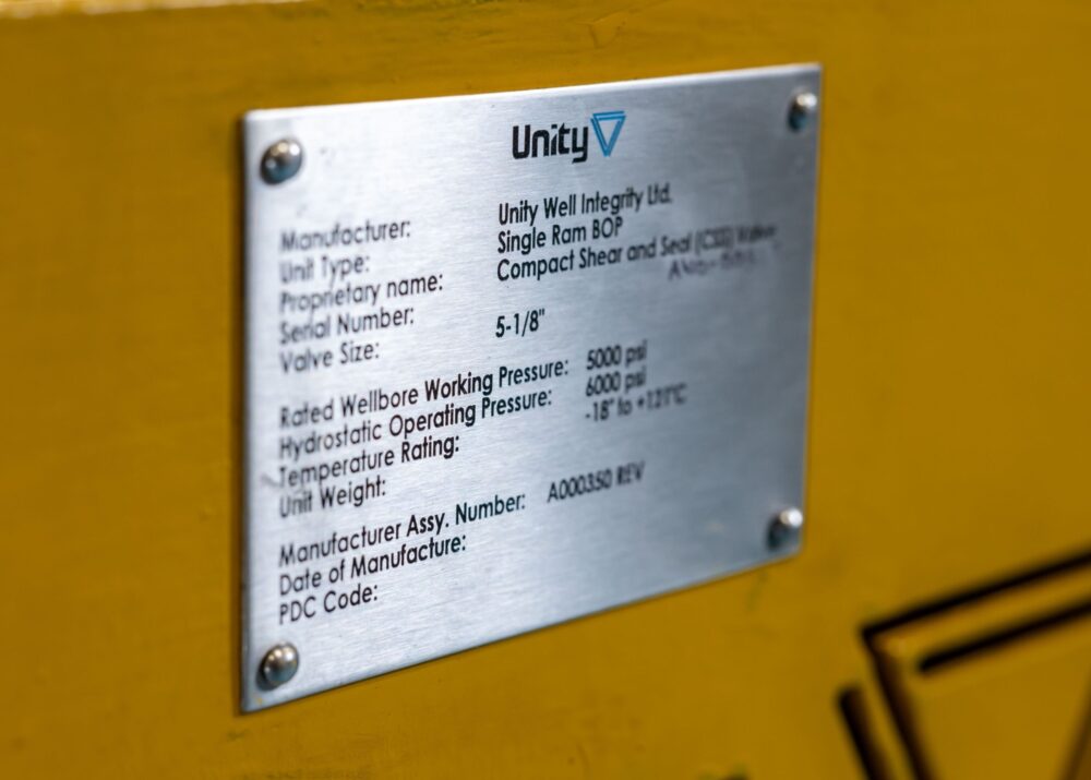 Unity product plate