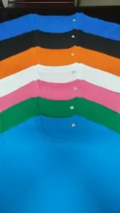 Men's S/S R/N Multicolor Solid T-Shirt.