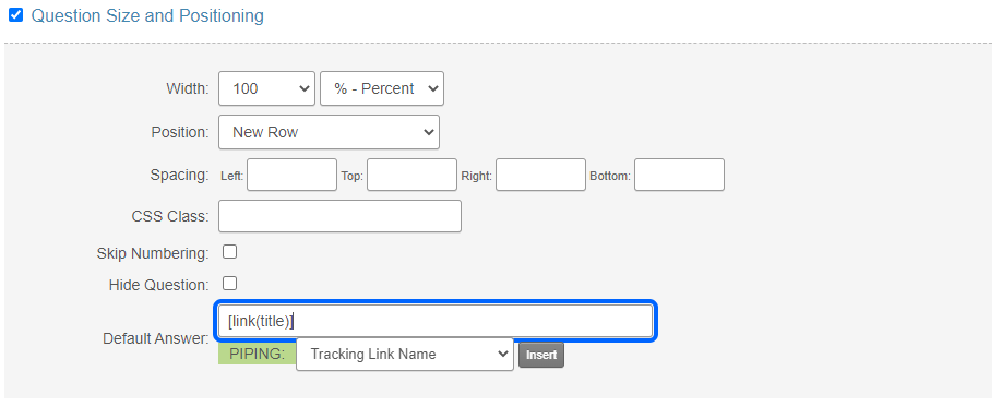 Respondent tracking, Track respondents in surveys